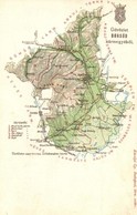 ** T2/T3 Borsod Vármegye Térképe. Kiadja Károlyi Gy. / Map Of Borsod County (EK) - Non Classés