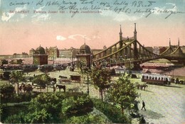 T4 Budapest, Ferenc József Híd, Villamos (vágott / Cut) - Non Classés