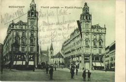 T2/T3 1908 Budapest V. Klotild Paloták, Schäfer, Zwieback Lajos üzlete (EK) - Unclassified