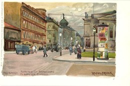 ** T1 Budapest VIII. Kerepesi út, Népszínház, Hotel Orient Szálloda. Ottmar Zieher Künstlerpostkarte No. 1846. Litho S:  - Non Classés