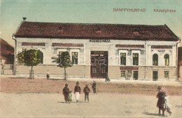 ** T2/T3 Bánffyhunyad, Huedin; Községháza, Müller Sándor, Diamantstein Nándor üzlete / Town Hall, Shop (EK) - Unclassified