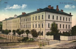 T2/T3 Dés, Dej; Honvéd Laktanya, Gálócsi Samu / Military Barracks (kopott Sarkak / Worn Corners) - Non Classés