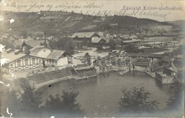 T2/T3 1910 Kolozs, Cojocna; Sós Fürdő Látképe, Fürdőzők / Salt Spa, Bathing People. Photo (EK) - Non Classés