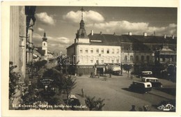 T2 1940 Kolozsvár, Cluj; Mátyás Király Tér, Capitol Mozi, Columbia, Nimberger üzlete, Gabrinus étterem, Automobil, Autób - Unclassified