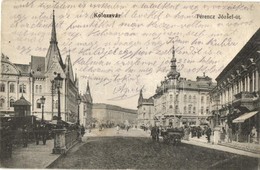 T2/T3 Kolozsvár, Cluj; Ferenc József út, Wertheimer Zsigmond üzlete / Street View, Shops (EK) - Unclassified