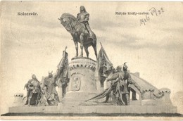 T2/T3 Kolozsvár, Cluj; Mátyás Király Szobor / Monument (EK) - Non Classés