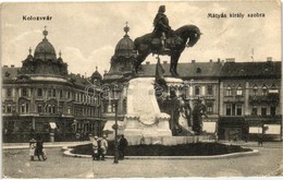 T2/T3 Kolozsvár, Cuj; Mátyás Király Szobor / Statue (EK) - Unclassified