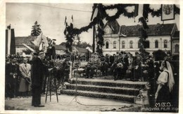 T2/T3 1940 Szászrégen, Reghin; Bevonulás, Horthy Miklós, Teleki Pál, Purgly Magdolna / Entry Of The Hungarian Troops (EK - Non Classés