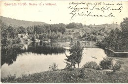 Szovátafürdő, Baile Sovata; Medve Tó, Sóhegy - 3 Db Régi Képeslap / Lake, Mountain - 3 Pre-1945 Postcards - Non Classés