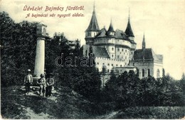 T2/T3 Bajmóc, Bojnice; Gróf Pálffy Kastély Nyugati Oldala. W. L. (?) 582. Kiadja Gubits B. / Castle (EK) - Non Classés