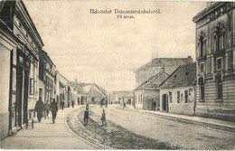 T2/T3 Dunaszerdahely, Dunajská Streda; Fő Utca, Kornfeld üzlete. Kiadja Brunner Adolf / Main Street, Shops (EK) - Non Classés