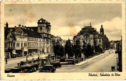 T2/T3 Kassa, Kosice; Fő Utca, Színház, Dóm / Main Street, Theatre, Cathedral, Automobiles  (EK) - Non Classés