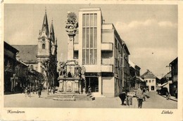 T2/T3 Komárom, Komárno; Nádor Utca, Szentháromság Szobor / Street, Trinity Statue (EK) - Non Classés