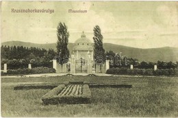 * T2/T3 Krasznahorkaváralja, Krásnohorské Podhradie; Mauzóleum, Fuchs József Kiadása / Mausoleum (ázott Sarkak / Wet Cor - Unclassified