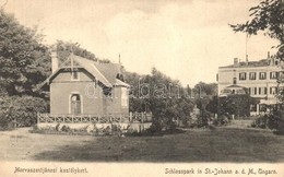 * T2/T3 Morvaszentjános, Sankt Johann An Der March, Moravsky Sväty Ján; Morvaszentjánosi Kastélykert. Wiesner Alfred 101 - Non Classés