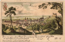 * T3 Pozsony, Pressbrug, Bratislava; Posonium 1649. Verlag R. Drodtleff Litho (EM) - Non Classés