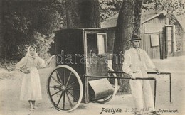 T2 Pöstyén, Pistyan, Piestany; Infanterist / Betegszállító Kocsi, Infanterista. Kiadja Lampl Gyula / Spa Carriage - Non Classés