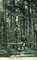 T2/T3 Stószfürdő, Kúpele Stós; Erdei Kereszt. Wlaszlowits Gusztáv Kiadása / Cross In The Forest (EK) - Unclassified