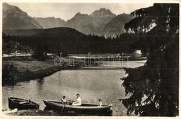 T2 Tátra, Új Csorba-tó, Móry Szálloda, Csónakázók / Nové Strbské Pleso / Neu Csorbersee / Lake, Hotel, Rowing Boat - Non Classés