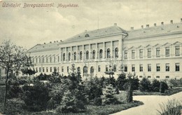 T2/T3 Beregszász, Berehove; Megyeháza. W. L. Bp. 6052. / County Hall (EK) - Non Classés