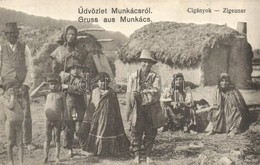 T2 Munkács, Mukacheve, Mukacevo; Cigányok Tábora. Kiadja Nagy Albert / Zigeuner / Gypsy Camp, Folklore - Unclassified