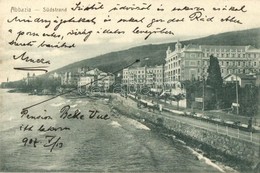 T2 1907 Abbazia, Südstrand, Hotel Quisisana, A. Dietrich - Ohne Zuordnung