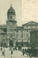 T2 1906 Fiume, Stadtthurm / Várostorony, Gyógyszertár / Tower, Pharmacy / Torre Civica, Farmacia - Non Classés