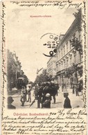 T2/T3 1900 Szabadka, Subotica; Kossuth Utca, Villamos. Kiadja Hermann Mór / Street View, Tram (EK) - Non Classés
