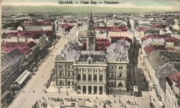 ** T2/T3 Újvidék, Novi Sad; Ferenc József Tér, Városháza / Market, Square, Town Hall (EK) - Non Classés