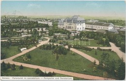 T1/T2 Versec, Park, Szanatórium; Gábor Lajos Dohánytőzsde Kiadása / Park, Sanatorium - Non Classés