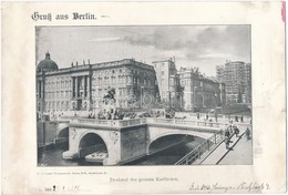 * T3 1899 Berlin, Denkmal Des Grossen Kurfürsten; C. Schneider Verlanganstalt, Riesenpostkarte 26 × 18 Cm / Giant Postca - Non Classés