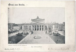 * T3 1899 Berlin, Könligliches Spielhaus; C. Schneider Verlanganstalt, Riesenpostkarte 26 × 18 Cm / Giant Postcard (winz - Non Classés