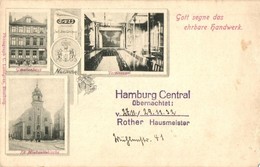 * T3/T4 Hamburg, Kl. Michaeliskirche, Vereinsaal, Gesellenhaus / Church, Restaurant Interior, Shop. Art Nouveau (Rb) - Unclassified