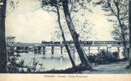 * T2 Chiavari, Entella, Ponte Ferroviario. E. Simoni / Railway Bridge, Locomotive - Non Classificati