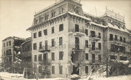 * T1/T2 Toblaco, Toblach; Dél-Tirol, A Háborúban  Megsérült Hotel Germania / Damaged Building Of Hotel Germania, WWI Mil - Unclassified