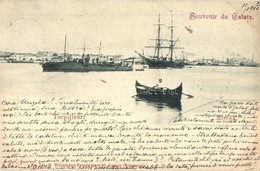 T2 1900 Galati, Galatz; Port, Torpedo Boat, Mircea Ship, H. Wichmann - Non Classés