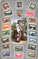** T2/T3 Bosn. Herz. Briefmarken-Kollektion / Set Of Stamps, Bosnia And Herzegovina; Folklore, Coat Of Arms (kis Szakadá - Non Classés