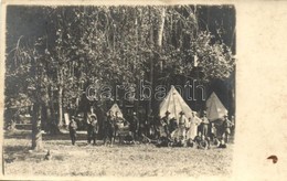 * T2 1922 Sirina Erdő, Pécsi M. Kir. áll. Főreáliskolai Cserkészcsapat Tábora / Hungarian Scout Camp. Photo - Unclassified