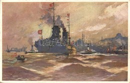 ** T2 Flaggengala Im Hafen Von Konstantinopel. Offizielle Postkarte Des Österreichischen Flottenvereines Zu Gunsten Der  - Non Classés