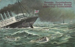 T2/T3 Deutsche Unterseebote Im Erfolgreichen Kampf Gegen Engl. Handelsschiffe / WWI Imperial German Navy Submarine Succe - Sin Clasificación