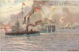 ** T2/T3 SMS Elisabeth Verteidigt Sich Vor Kiautschau, M. Munk Wien Nr. 990. / Austro-Hungarian Navy I. Franz Joseph-cla - Non Classés
