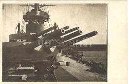 ** T2 SMS Prinz Eugen Osztrák-Magyar Haditengerészet Tegetthoff-osztályú Csatahajója, Elöl 2 Db Három-ágyús Lövegtorony  - Unclassified