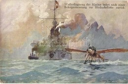 ** T2 Wafferflugzeug Der Marine Kehrt Nach Einer Rekognoszierung Zur Blockadeflotte Zurück. Offizielle Postkarte Des Öst - Zonder Classificatie