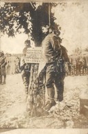 * T2 Felakasztott Cseh-szláv Hazaáruló Légionisták / WWI Hungarian Military,  Executed Traitors From The Czech-Slavic Le - Non Classés