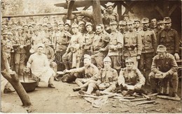 T2/T3 1916 Koszt Adagolása Kondérból / WWI Austro-Hungarian K.u.K. Soldiers Military Meal Portions. Photo (EK) - Zonder Classificatie