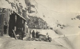 * T1/T2 Monte Piana, Első Világháborús Osztrák-magyar Katonák Az Olasz Front Hegyi állásánál / WWI Austro-Hungarian K.u. - Non Classés