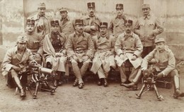 T2/T3 1915 Osztrák-magyar Katonák Schwarzlose Géppuskával Pozsonyban / WWI Austro-Hungarian Military, Soldiers With Schw - Non Classés