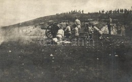 ** T2/T3 Első Világháborús Osztrák-magyar Katonák ágyúval / WWI K.u.k. Military, Soldiers With Cannon. Photo  (fl) - Non Classés