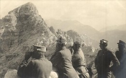 * T2 Osztrák-magyar Katonák Távcsövekkel Az Olasz Fronton / WWI Austro-Hungarian K.u.K. Soldiers With Binoculars, At The - Non Classés