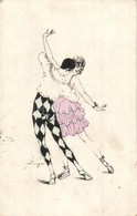 * T2/T3 Circus Couple Dancing. 3220. Art Postcard S: Linger (apró Szakadás / Tiny Tear) - Unclassified